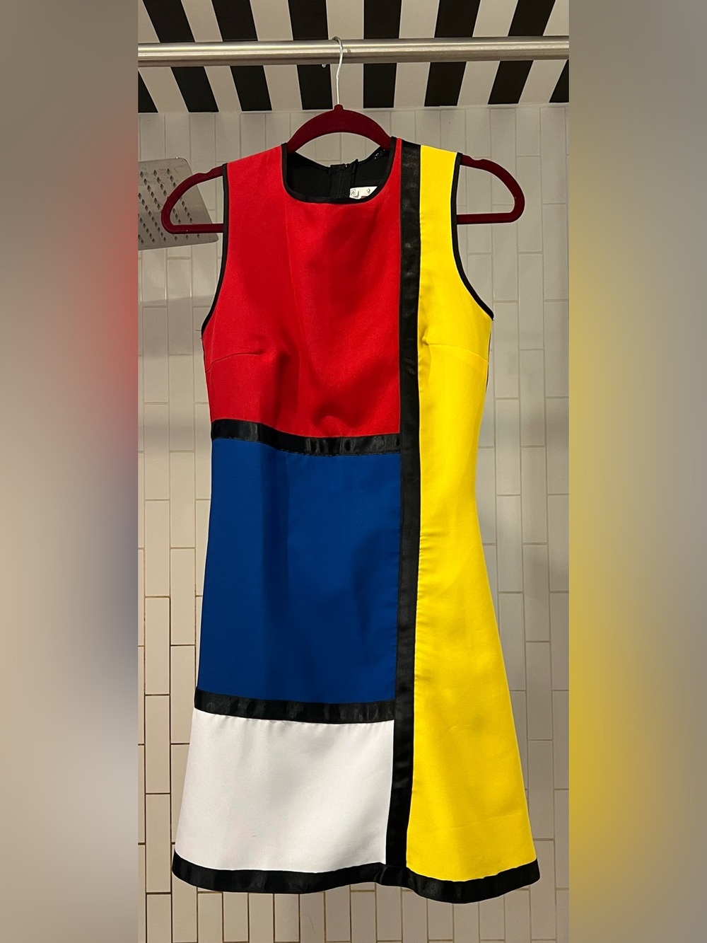⚠️READ DESC ⚠️ Vintage Piet Mondrian De Stijl Colorblock Mini Mod 60s Gogo Dress